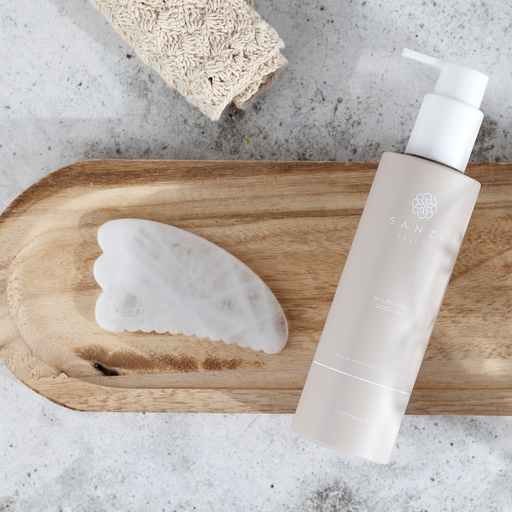 Gua Sha White Jade Sculpt - Facial & Body - Billede 3